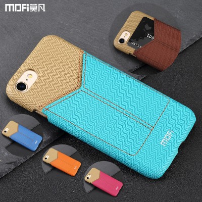 MOFi Case for iphone 7 card case wallet back cover plug-in card pack change pocket slot for iphone 7 case  multicolor brown capa