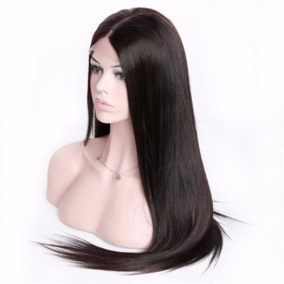 HCDIVA 360 Lace Frontal Wigs for Black Women Pre Plucked 150% Density Brazilian Straight Human Hair Wigs with Baby Hair
