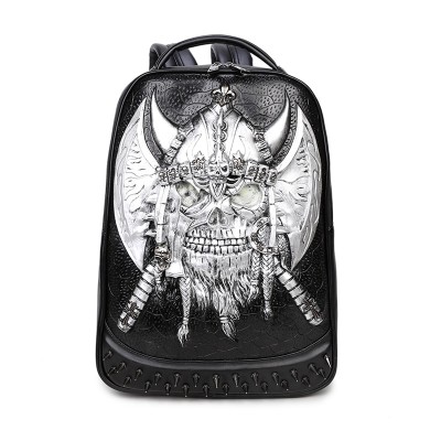 3D Skull Backpack Shoulder Bags for Men Women Backpack Gothic Steampunk Unique backpack cool bag steampunk fashion School Backpack Mens Cool Casual School Bags for Boy girl