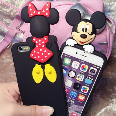 cartoon phone cases Luxury Phone Cases For Iphone 6s 6 Plus 5 5s Fashion cartoon 3D mouse cartoon   Mouse rat Back Cover Case Edge phone case cartoon cases