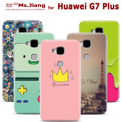 Hard Plastic Matte Print Case Cover Back for Huawei G7 Plus G7Plus Phone Cases For Huawei G8 Personalized Custom Back Case Cover