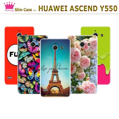 CRYSTAL CLEAR HARD BACK CASE COVER FOR HUAWEI ASCEND Y550