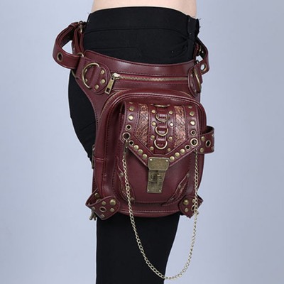 Steampunk Leg Bags|Steampunk Thigh Bags Leather Waist Fanny Leg Drop ...