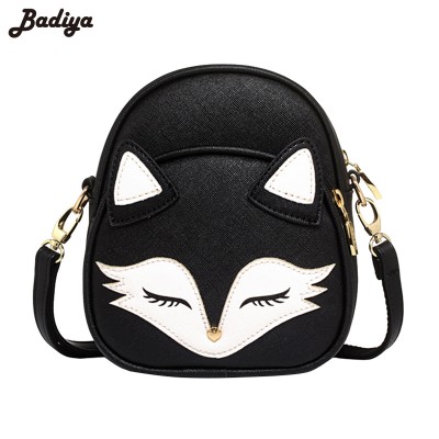 Female Animal Shoulder Bags Fox Print Handbag Fashion Mujer Bolsas Women New PU Leather Shoulder Bags Vintage Travel Handbags 