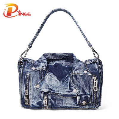 Vintage Denim Shoulder Handbags Designer Denim Handbags Casual Women Messenger Bags Jean Bags Womens Purses Hobo Travel Tote Cross Body Bag