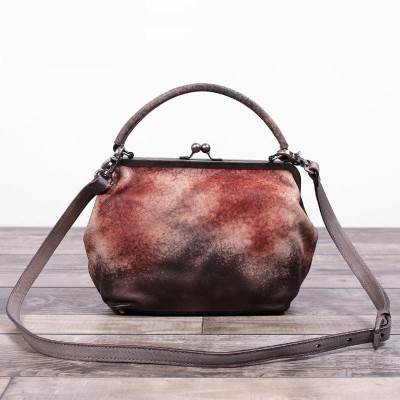 Vintage Genuine Leather Handbag Women Shoulder Bag Designer Retro Style Head Layer Cowhide Purse Female TOTES Bolsas Femininas 