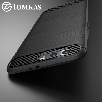 TOMKAS Case Huawei Honor 9 Case Fashion Soft Silicone Phone Cases For Huawei Honor 9 Cover TPU Carbon Fiber Texture For Honor 9