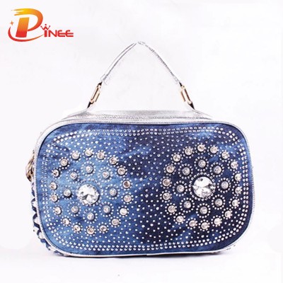 Rhinestone Handbags Designer Denim Handbags 2 Colors Summer Fashion New ...