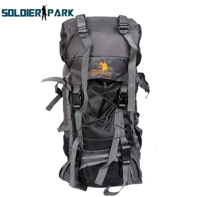 lightweight hiking backpack 60L High Capacity Outdoor Sports Backpack Nylon Waterproof Heavy Duty Ergonomic Adjustable Backpack Hiking waterproof hiking backpack