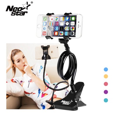 Universal flexible holder Arm Lazy Mobile Phone Gooseneck Stand Holder Stents Flexible  Bed Desk Table Clip Bracket For iphone