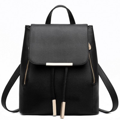 Backpack Women Pu Leather Female Backpacks Teenager School Rucksack