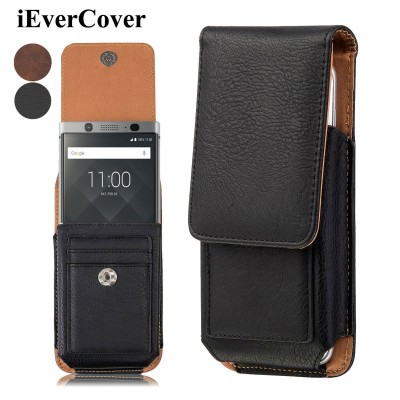 Blackberry Keyone Case Premium Vertical Leather Case Holster Cover w/ Swivel Belt Clip for Blackberry KEYone DTEK70 Mercury DTEK60 DTEK50 Pouch Bag