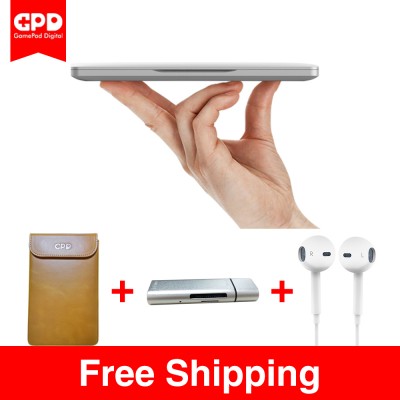 New Original GPD Pocket Mini Laptop 7 Inch Aluminum Shell  Mini Laptop UMPC Windows 10 System CPU x7-Z8750  8GB/128GB ( Silvery)