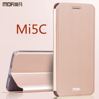 Xiaomi mi 5c case cover MOFi orignal full cover pu xiaomi mi5c flip case housing kickstand holder xiaomi 5c leather case 