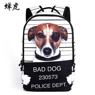 Bad Dog Mr Panda embossing boys and girls students bag backpacks school travel backpack famous brand cartoon bags 2019 New Hot 