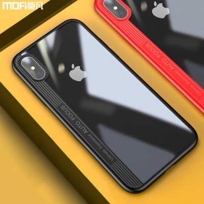 MOFI Phone Case For iphone x case cover for iphonex case ultra clear accessories for Apple x edition case hard transparent back case soft edge