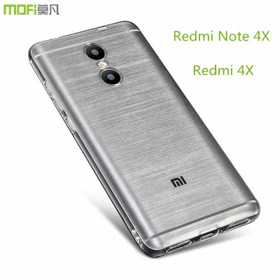 Redmi 4X case redmi note 4x case cover MOFi original xiaomi redmi 4x note 4x soft TPU back cover silicone clear protector capa 