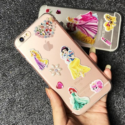 cartoon phone cases For iPhone 6 Case Super Beautiful Mermaid Cartoon Princess Glitter 3D Cute Phone Case For iPHONE 6S 6 PLUS 6S PLUS 7 7 PLUS cartoon cases