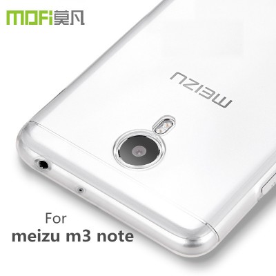 meizu m3 note case silicon tpu back cover mofi original transparent cover clear ultrathin meizu m3 note full protective 5.5 inch 