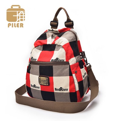 New Arrival Canvas Backpack Women Fashion School Bags for Teenagers Preppy Style Mini Backpack Printing Military Backpack