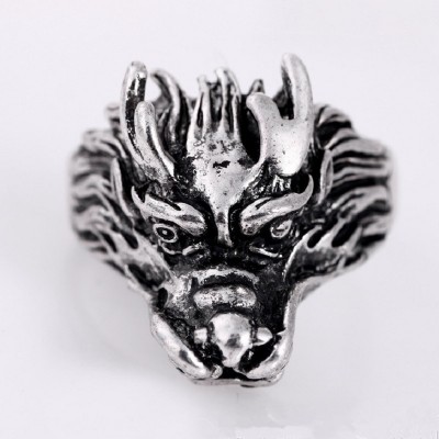 MISANANRYNE Men Gifts 5 Designs Stainless Steel animal Head Ring For Men Steampunk Cool Punk Male Ring Personality Style Bijoux