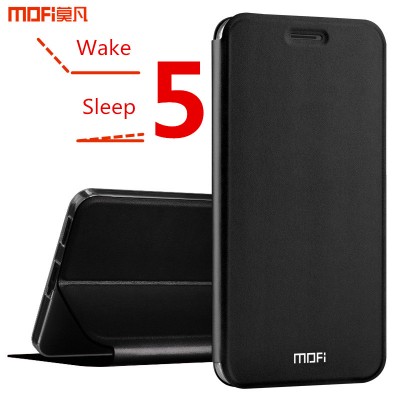 MOFi Case for oneplus 5 flip case PU leather one plus5 case MOFi original luxury 1+5 stand holder capa coque funda black oneplus5 hard metal