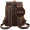 Cool Retro 15.6 Inch Genuine Cowhide Leather Laptop Backpack Large Capacity Travel Bag Schoolbag Bookbag Daypack for Men