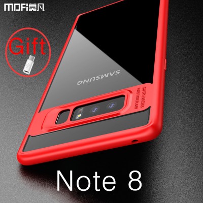 Note 8 case for Samsung galaxy note 8 case back cover transparent soft edge hard acrylic case for samsung note 8 case cover capa