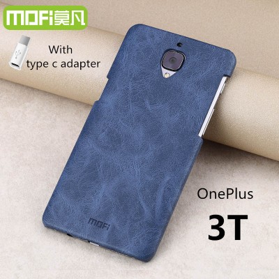 Oneplus 3T case oneplus 3T cover MOFi original oneplus 3 A3010 accessories leather case back cover hard capa cuque funda 5.5" 