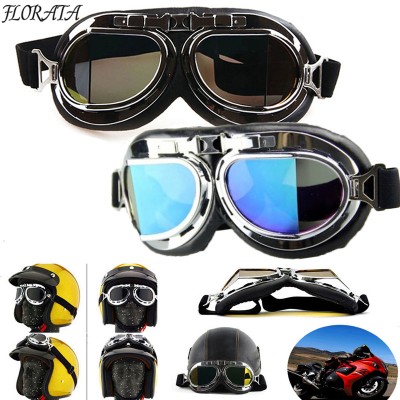 Hot Sale Men Women Steampunk Goggles Flying Scooter Vintage Helmet Unisex Gothic Vintage Glasses Fast Shipping