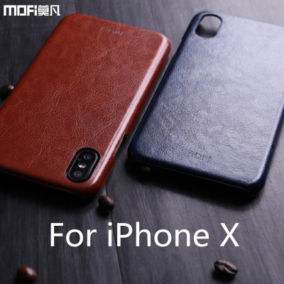 MOFI phone case For iphone x cover For iphonex case leather PU thin Mofi for iphone x"case luxury case For Apple X Edition accessories brown