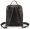 Mens Dark Brown Genuine Leather Backpack Vintage Small Daypack College Bag Fits 9.7 Inch Ipad Air