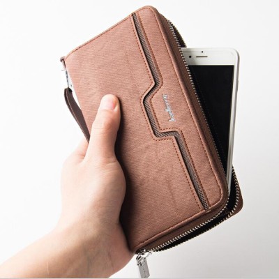 Unique Mens Wallet Design Hollow Men Wallet Casual Purse Male Vintage Clutch Wallets Long Business Mens handbags Mens clutch bag