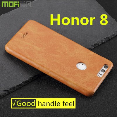 Huawei honor 8 case MOFi original Huawei honor 8 cover back case hard PU leather capa coque funda accessories navy blue 5.2 inch Phone Cases For huawei 