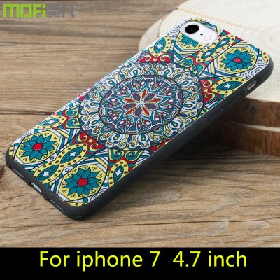 Phone Cases For iphone For iphone 7 case cover MOFi original for iphone 7 plus case cover soft back case cartoon flower colorful cute bohemia pattern 