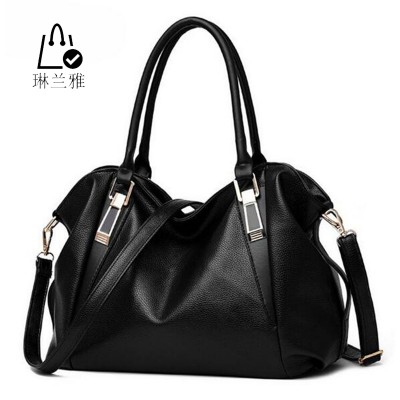Women fashion leisure Hobos shoulder bag lady high quality leather messenger bag pure color elegant handbag  Crossbody Bags Z-32 