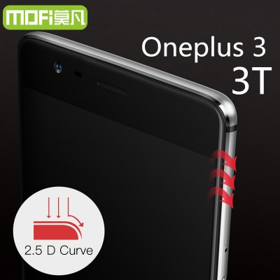 oneplus 3 tempered glass MOFi original oneplus 3T screen protector oneplus 3t glass full cover white black accessories 5.5 inch 