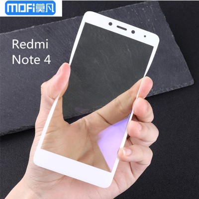 Xiaomi redmi note 4 glass screen protector redmi note 4 tempered glass 3D soft edge curved full cover white anti blue ray glare 