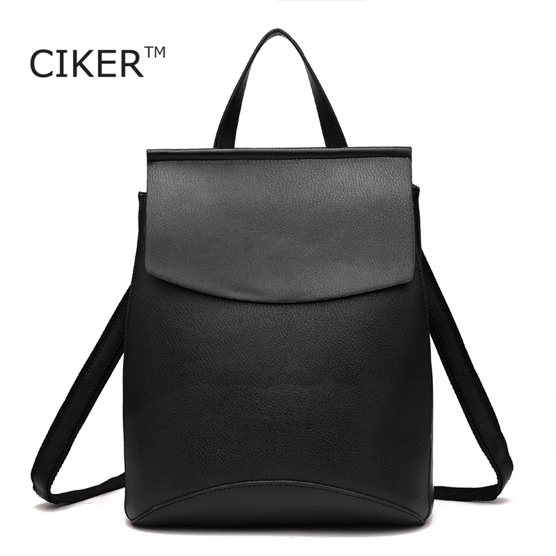 Ciker Famous Brands Women Leather Backpacks New High Quality Travel Bags Cute School For Age S Book Bag Mochila