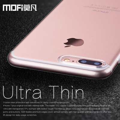 MOFI Case ultra thin silicone for iphone 7 plus case transparent 6 6 plus 7 cover clear back for iPhone 7Plus 5.5 inch accessories