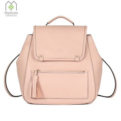 2019 New Tassel Bag Female Mini Backpack Shoulder Bags Rivets Genuine Italian Leather Leisure Backpacks