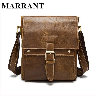 MARRANT Genuine Leather Men Bags Hot Sale Male Small Messenger Bag Man Fashion Crossbody Shoulder Bag Men's Travel New Bags 9040 