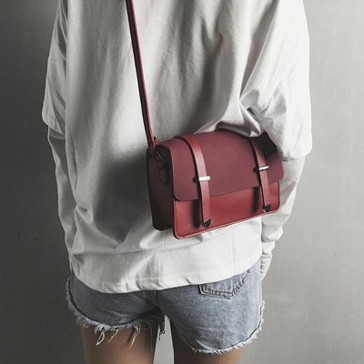 Shoulder Bag new high quality Leather Fashion Scrub Flap Pocket Crossbody Coin Phone Bag shoulder bag women