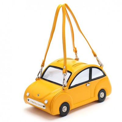 Fashion Unique Car Shaped Bags Chain Strap Backpacks Personalized Image 1