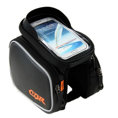 Waterproof Cycling Bike Bicycle Front Bag Tube Frame Phone Case Bag Double Pouch for Cell Phone 4.2 4.8 5.5 inch