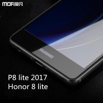 Huawei P8 lite 2019 glass P8 lite glass 2019 huawei honor 8 lite tempered glass screen protector full cover film black blue Phone Cases For huawei 