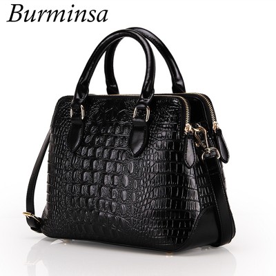 Sexy Bags Brand Crocodile Pattern Genuine Leather Bags Russian Ladies Sexy Tote Bags Designer Handbags High Quality Cossbody Bags