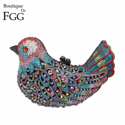 Bird Bag Minaudiere Bridal Purse Party Clutches Luxury Wedding Crystal Clutch Purses Vintage Women Evening Bags Bolsos de Noche 