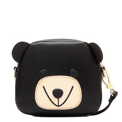 Fashion Women Messenger Bags Mini Shoulder Bag High Quality Soft Pu Leather Crossbody Bag Women Printing Bear Bag 