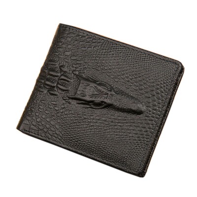 Crocodile Leather Wallet Men Wallet Male Genuine Brief Short Design Mens Wallets Cowhide wallet mens Card Holder wallets
